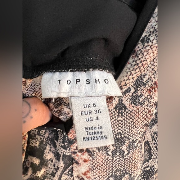 Topshop snakeprint dress cut out sexy wedding party going out summer - Picture 6 of 10